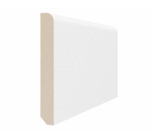 Плинтус 75*10*2070мм.  Белый снежный