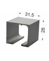 Направляющая алюминиевая А-4 4000мм.