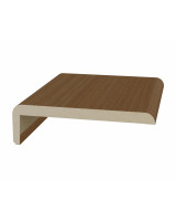 Перекладина наличника плоский телескоп. 75*6*2050мм.  Орех NL