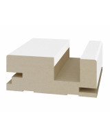 Перекладина для "дверь-книжка" 80*32*2070мм.  Белый снежный