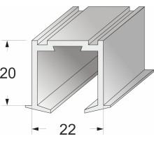 Направляющая для двери "книжка" 2000мм.
