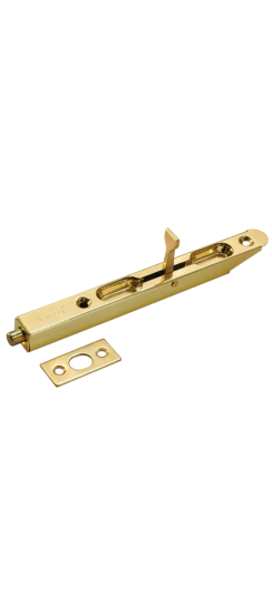 Шпингалет полукруглый с отв. частью "Morelli" золото OL160 PG