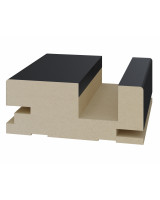 Перекладина для "дверь-книжка" 80*32*2070мм.  Антрацит