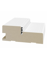 Стойка коробки с уплотнителем 80*30*2070мм.  Белый лёд