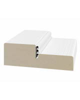 Стойка порога с уплотнителем 80*26*2070мм.  Белый лёд