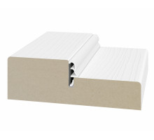 Стойка порога с уплотнителем 80*26*2070мм.  Белый лёд