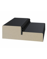 Стойка порога с уплотнителем 80*26*2070мм.  Антрацит