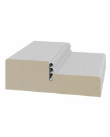 Стойка порога с уплотнителем 80*26*2070мм.  Пепельный