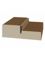 Стойка порога с уплотнителем 80*26*2070мм.  Орех NL