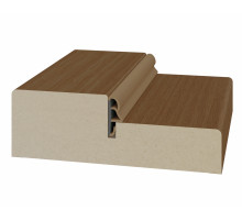 Стойка порога с уплотнителем 80*26*2070мм.  Орех NL