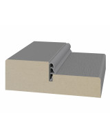 Стойка порога с уплотнителем 80*26*2070мм.  Серый