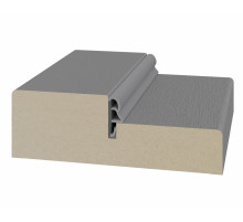 Стойка порога с уплотнителем 80*26*2070мм.  Серый