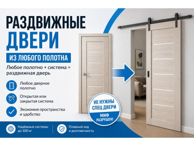 Раздвижные двери: какие выбрать и как сделать из обычной двери