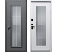 Входная УЛИЧНАЯ дверь ТД-люкс стеклопакет (ТЕРМОРАЗРЫВ) , Цвет: Белый