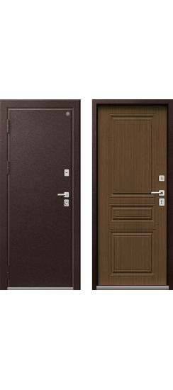 Входная УЛИЧНАЯ дверь Сибирь-термо 4 (ТЕРМОРАЗРЫВ), Цвет: Миндаль