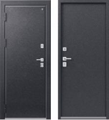 Входная УЛИЧНАЯ дверь Сибирь-термо 3 (ТЕРМОРАЗРЫВ), Цвет: Антрацит муар