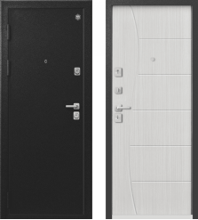 Входная дверь в квартиру Агат-1, Цвет: Ларче крема