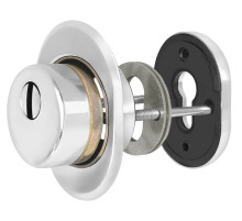 Броненакладка DEF.CRE/OV-set.9726 (DEF 9726) M6x90 врезная с чашкой CP-8 хром