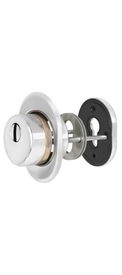 Броненакладка DEF.CRE/OV-set.9726 (DEF 9726) M6x90 врезная с чашкой CP-8 хром