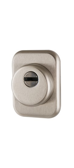 Броненакладка на ЦМ квадрат (от вырывания, 25 мм) ET/ATC-Protector 1-25(SQ) SN-3 Мат.никель box