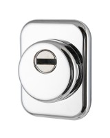 Броненакладка на ЦМ квадрат (от вырывания, 25 мм) ET/ATC-Protector 1-25(SQ) CP-8 Хром box