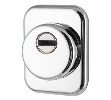 Броненакладка на ЦМ квадрат (от вырывания, 25 мм) ET/ATC-Protector 1-25(SQ) CP-8 Хром box