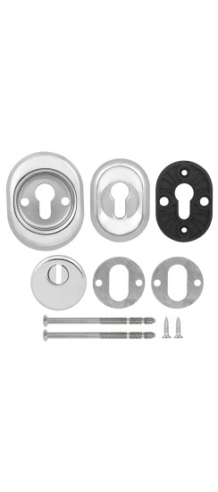 Броненакладка DEF.CRE/OV-set.9726 (DEF 9726) M6x90 врезная с чашкой CP-8 хром