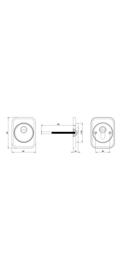 Накладка DEF.TRD/K-EXT.4286 CP-8 хром