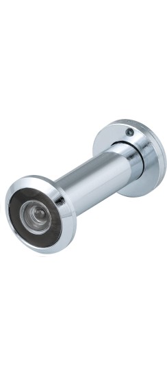 Глазок дверной, оптика пластик DV 3/90-55/S (VIEWER 3 DVS) CP хром