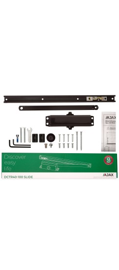 Доводчик дверной DCTR40-100 slide BR коричневый