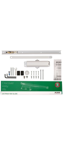 Доводчик дверной DCTR40-100 slide WH белый
