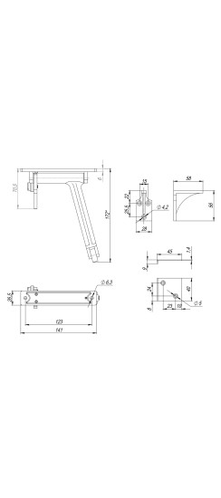 Координатор закрывания двустворчатых дверей DC-1002 INOX 304 (от 40 до 200 кг)