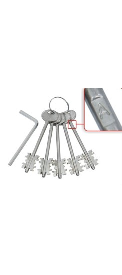 Комплект ключей ЗК.703 (серия B) 5 кл. (кл. 104 мм) /128:5204/