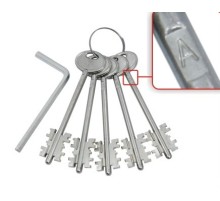 Комплект ключей ЗК.703 (серия Д) 5 кл. (кл. 104 мм) /128:5627/