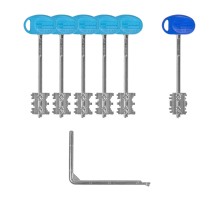 Комплект ключей для перекодируемых замков с торца двери 91.399/T1 MY KEY (60 мм)