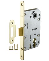 Корпус врезного замка c защёлкой PLASTP85C-50 (P85C-50) GP латунь
