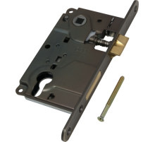 Корпус врезного замка под цилиндр CENTRO B01025.50.12 ригель+защёлка (античная бронза)