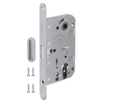 Замок межкомнатный магнитный под цилиндр с ответной планкой GRAVITY G02.196.50.85 MWSC итал тисненый