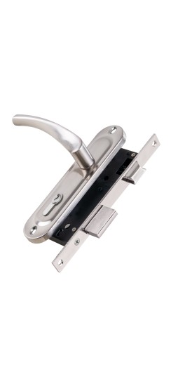 Замок цилиндровый в комплекте с ручкой LOCKSET16.CRONA.4070-1 (KIT P16 4070 CRONA) SN мат.никель