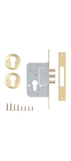Корпус врезного замка 189/3M (45 mm) w/b (латунь)