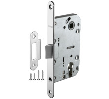 Корпус врезного замка c защёлкой PLASTP85C-50 (P85C-50) CP хром