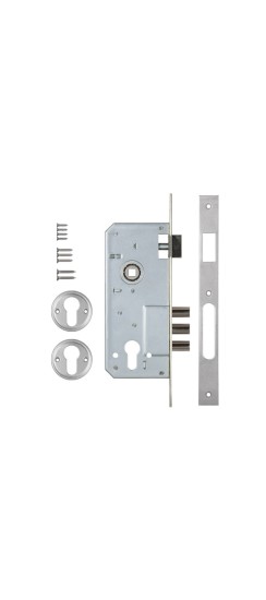 Корпус врезного замка с защёлкой 152/3MR (45 mm) w/b (никель)