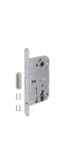 Замок межкомнатный магнитный под цилиндр с ответной планкой GRAVITY G02.190.50.85 MWSC итал тисненый