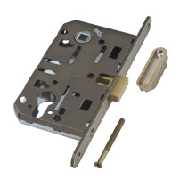 B06103.50.12.640 Корпус врезного замка магнитный под цил. (ант.бр) MEDIANA POLARIS с отв. пл. (скин)