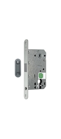 Замок межкомнатный магнитный под цилиндр Soft 11М MCR, матовый хром /128:6429/