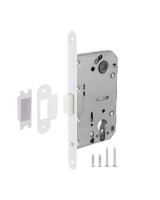 Корпус врезного замка c защёлкой PLASTP85C-50 (P85C-50) WH белый