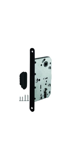 Корпус врезного замка с защелкой MAGNLN85-50 BL черный