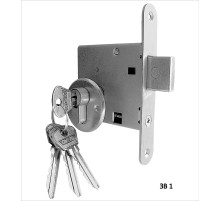 Замок врезной цилиндровый ЗВ1, 4 кл.