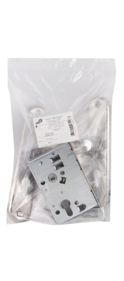 Корпус врезного замка с защёлкой в комплекте с ручкой ЗВ4-31/55 РФ55-022 (черн жемчуг) /78927/