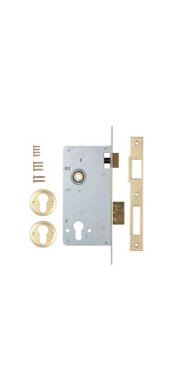 Корпус врезного замка с защёлкой 152/R (60 mm) w/b (латунь)